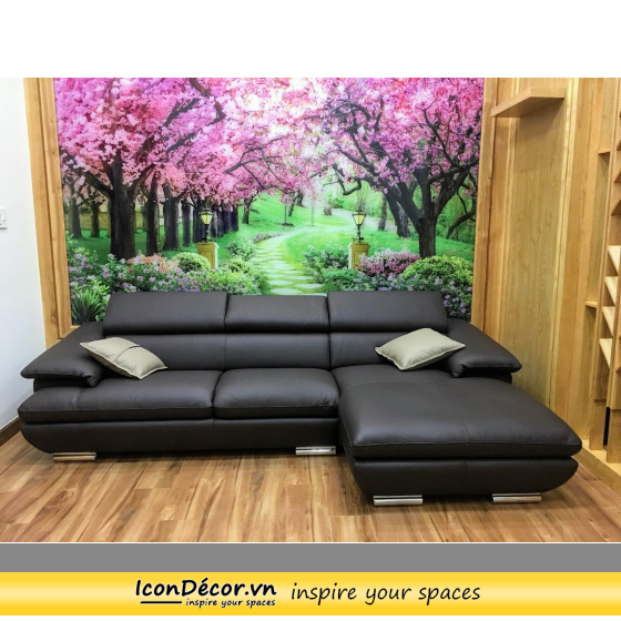 sofa da cao cấp chung cư đẹp