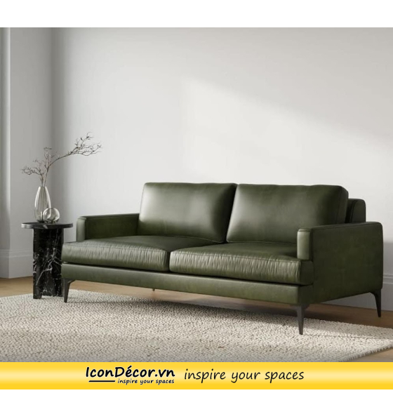 sofa băng da bò thật