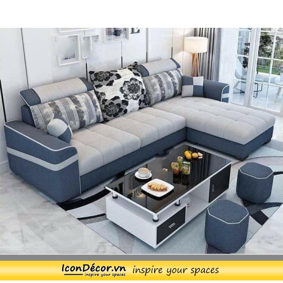 sofa góc vải HQ 