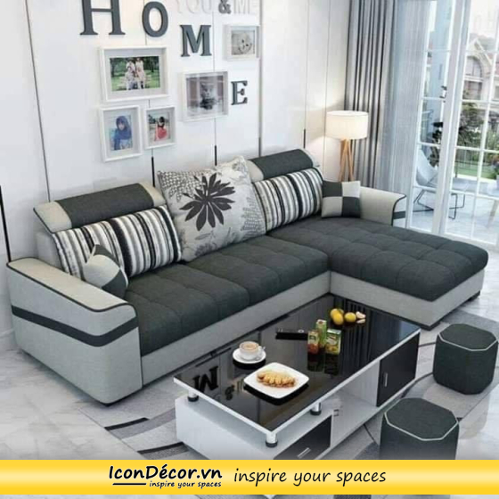 sofa góc vải HQ 