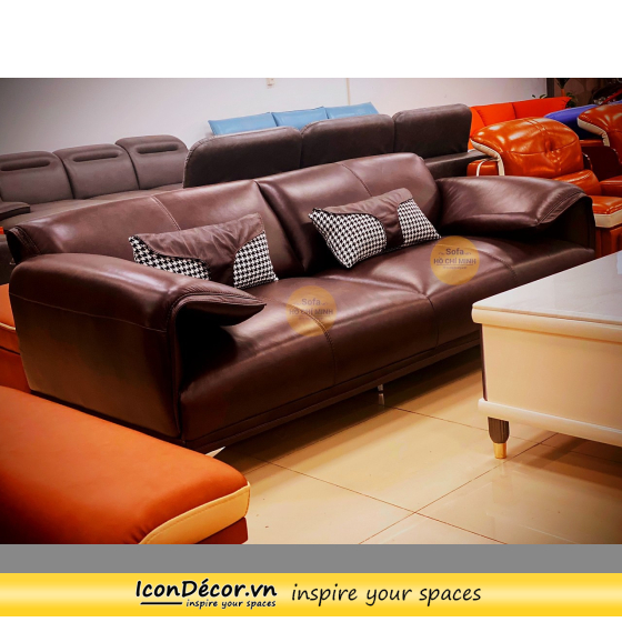 Sofa da bò thật nhập khẩu Ý HCM 0134
