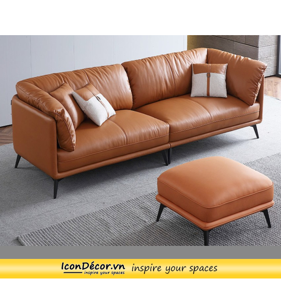 Sofa băng da bò thật HCM 0152