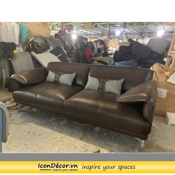 Sofa da bò thật nhập khẩu Ý HCM 0134