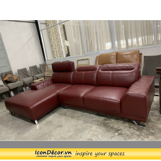 sofa da bò thật đẹp