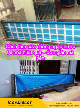 Cách làm cửa chống ngập nước tại nhà hiệu quả – đơn giản mà bền