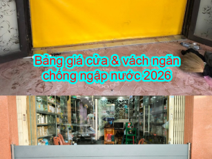 Bảng giá cửa & vách ngăn chống ngập nước 2026