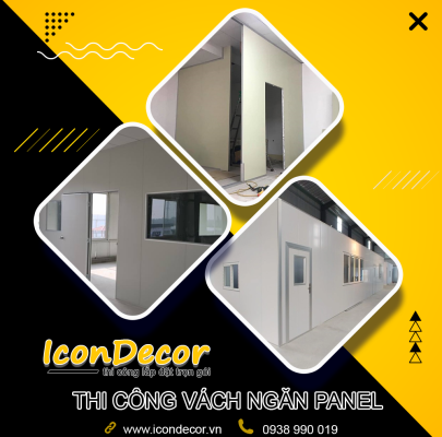THI CÔNG VÁCH NGĂN PANEL