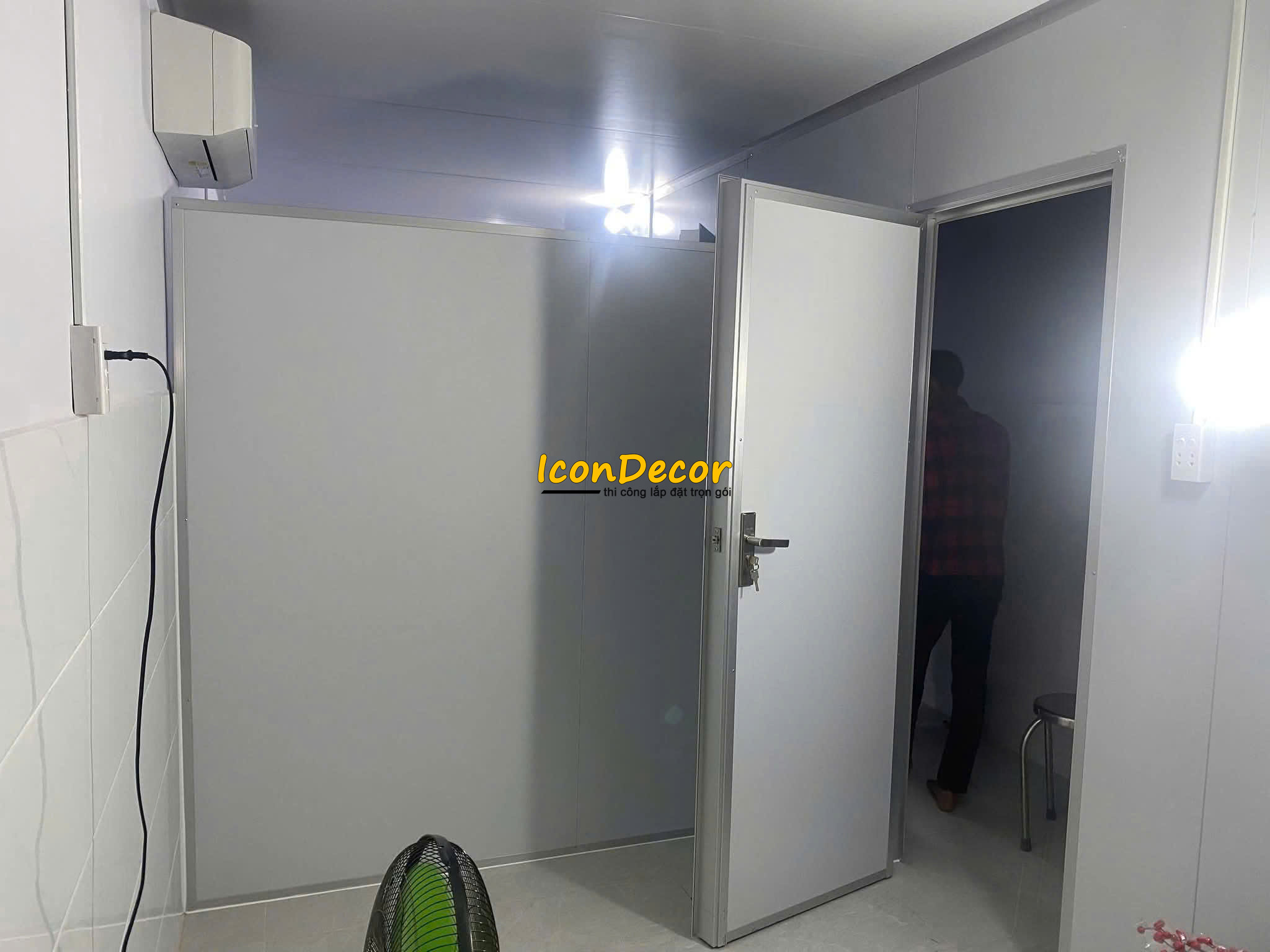 Thi công vách panel phòng trọ thực tế