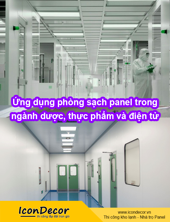 Ứng dụng phòng sạch panel trong ngành dược, thực phẩm và điện tử