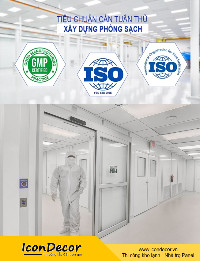 Cấu tạo và tiêu chuẩn panel phòng sạch | Đạt chuẩn GMP, WHO, ISO 14644