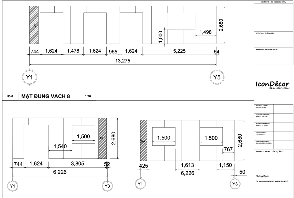 bản vẽ 3d thi công vách ngăn panel