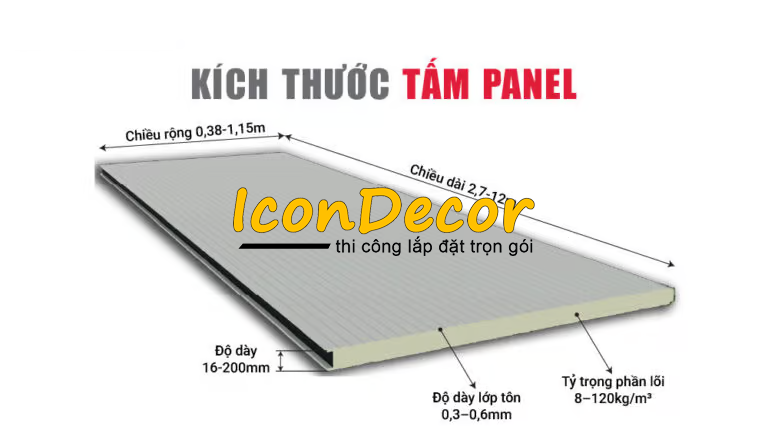 Nên chọn độ dày tấm panel nào cho phòng trọ
