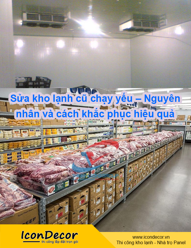 Sửa kho lạnh cũ chạy yếu – Nguyên nhân và cách khắc phục hiệu quả