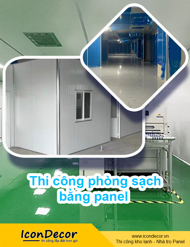Thi công phòng sạch bằng panel – Giải pháp đạt chuẩn GMP, ISO cho nhà máy hiện đại
