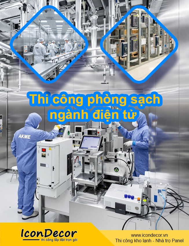 Thi công phòng sạch ngành điện tử