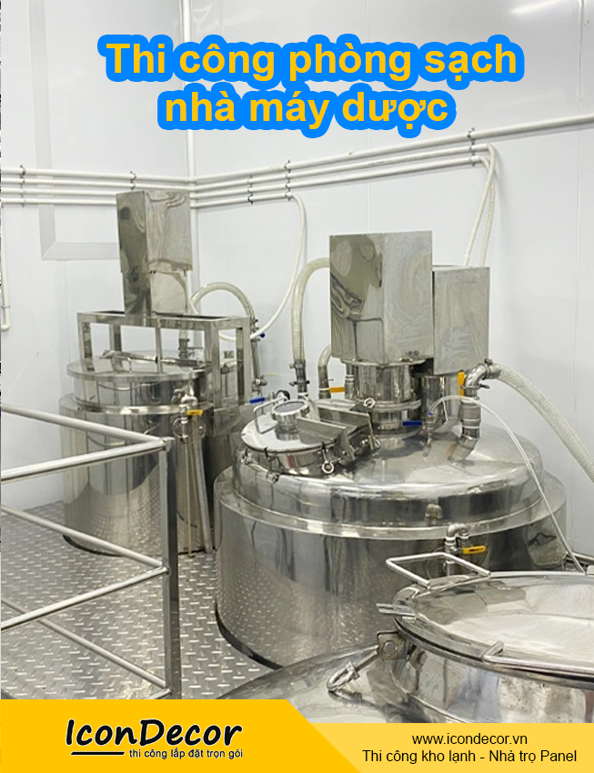 Thi công phòng sạch nhà máy dược