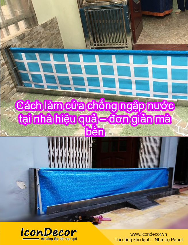 Cách làm cửa chống ngập nước tại nhà hiệu quả – đơn giản mà bền