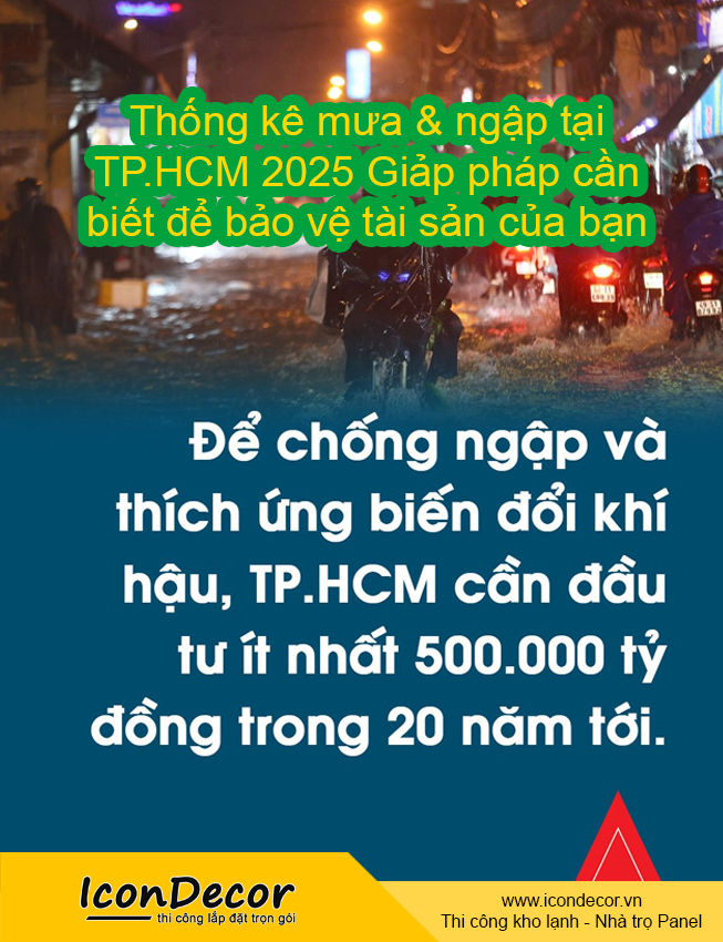 Thống kê mưa & ngập tại TP.HCM 2025 Giảp pháp cần biết để bảo vệ tài sản của bạn